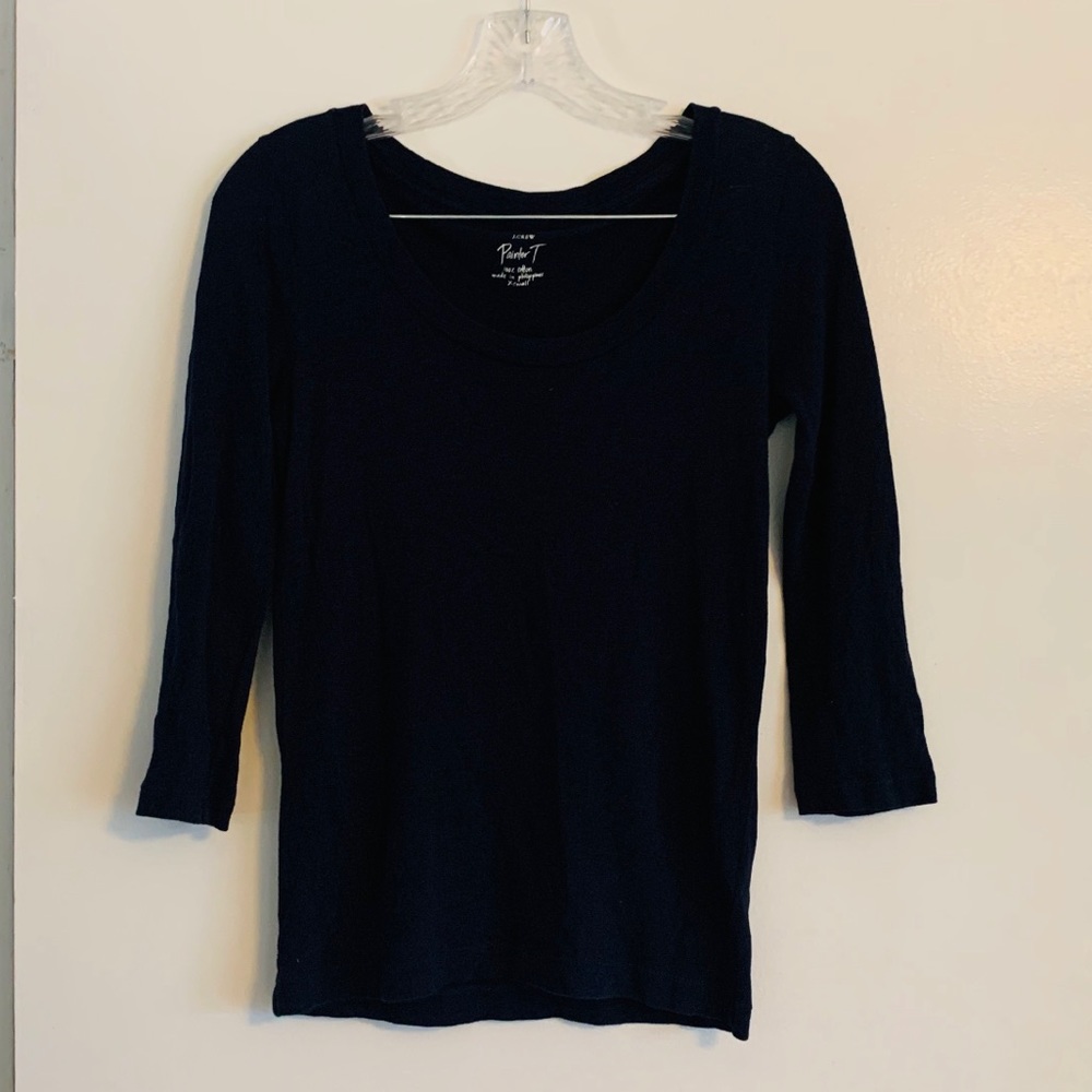 J. Crew Navy Blue Painter Tee